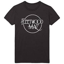 Fleetwood Mac Classic Logo Black offiziell Männer T-Shirt Herren (Large) von Rockoff Trade