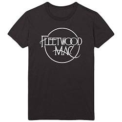 Fleetwood Mac Classic Logo Black offiziell Männer T-Shirt Herren (XX-Large) von Rockoff Trade