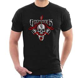 Godsmack Chrome Pistons Kurzarm Herren T-Shirt Schwarz Large von Rockoff Trade