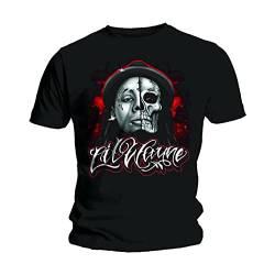 Lil Wayne Skull Sketch offiziell Männer T-Shirt Herren (X-Large) von Rockoff Trade