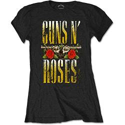 Rockoff Trade Damen N' Roses Big Guns T-Shirt, Schwarz, Large von Rockoff Trade