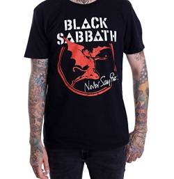 Rockoff Trade Herren Black Sabbath Archangel Never Say Die T-Shirt, Schwarz, XL von Rockoff Trade