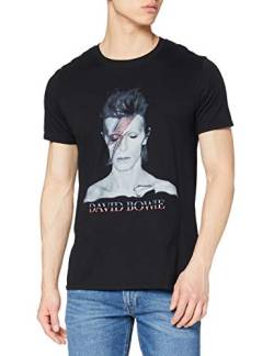 Rockoff Trade Herren David Bowie Aladdin Sane T-Shirt, Schwarz, XXL von Rockoff Trade