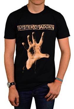 Rockoff Trade Herren Hand T-Shirt, Schwarz, XL von Rockoff Trade