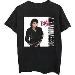 Rockoff Trade Herren Michael Jackson Bad T-Shirt, Schwarz (Black Black), X-Large von Rockoff Trade
