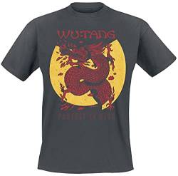Wu-Tang Clan Inferno Männer T-Shirt Charcoal XXL 100% Baumwolle Band-Merch, Bands von Rockoff Trade