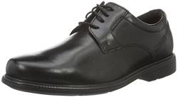 Rockport Charlesroad Herren Schnürschuh mit schlichtem Zehenbereich, Schwarz, 40.5 EU Weit von Rockport