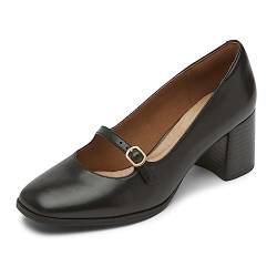 Rockport Damen Violetta Mary Jane Pumps, Schwarz Leder, 40 EU von Rockport