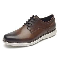 Rockport Herren Garett Plain Toe Oxford, Cognac, 45 EU von Rockport