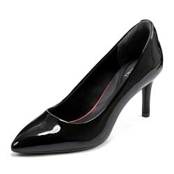 Rockport Women's Total Motion 75mm Pointy Toe Pump Black Patent 1 6.5 M von Rockport