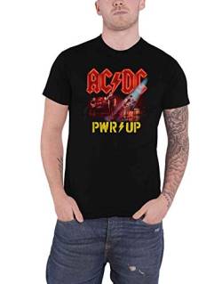 AC/DC T Shirt PWR UP Power Up Neon Live Band Logo Nue offiziell Herren von Rocks-off