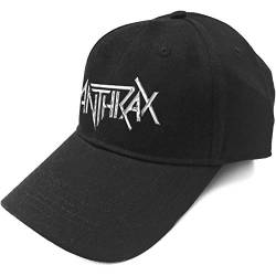 Anthrax Baseball Cap Band Logo Amongst The Living Logo offiziell Schwarz One Size von Rocks-off