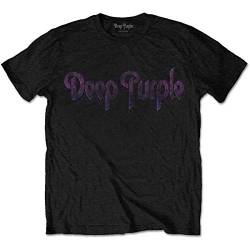 Deep Purple Logo Ritchie Blackmore offiziell Männer T-Shirt Herren (Large) von Rocks-off