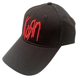 Korn Baseball Cap Band Logo Nue offiziell Schwarz Unisex Strapback One Size von Rocks-off