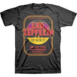 Led Zeppelin 1971 Wembley offiziell Männer T-Shirt Herren (Large) von Rocks-off