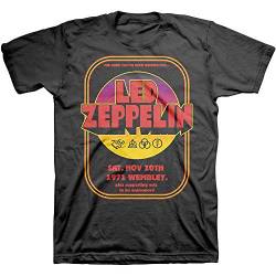 Led Zeppelin 1971 Wembley offiziell Männer T-Shirt Herren (Small) von Rocks-off