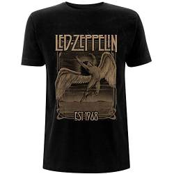 Led Zeppelin Faded Falling offiziell Männer T-Shirt Herren (Large) von Rocks-off