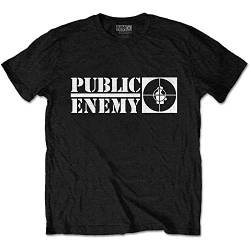 Public Enemy Crosshairs Logo offiziell Männer T-Shirt Herren (Large) von Rocks-off