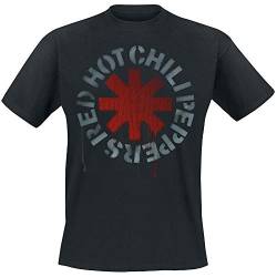 Red Hot Chili Peppers Stencil offiziell Männer T-Shirt Herren (X-Large) von Rocks-off