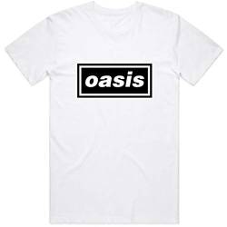 Rocks-Off Oasis 'Classic Logo' T-Shirt, Weiß Gr. XL, weiß von Rocks-off