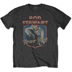 Rod Stewart - Forever Crest Herren Unisex T-Shirt grau - XL von Rocks-off