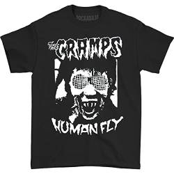 The Cramps T Shirt Human Fly Band Logo Nue offiziell Herren Schwarz von Rocks-off