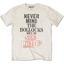 The Sex Pistols Never Mind The Bollocks White offiziell Männer T-Shirt Herren (Large) von Rocks-off