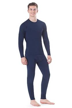 Rocky Thermounterwäsche für Herren (Long Johns Thermal-Set) Shirt & Hose, Basisschicht mit Leggings/Unterhose Ski/Extreme Kälte, Marineblau, 5X-Large von Rocky