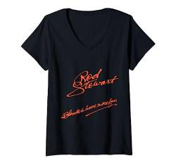Rod Stewart Blondinen T-Shirt mit V-Ausschnitt von Rod Stewart