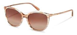 Rodenstock Damen R3322 Leichte Und Runde Brille Aus Hochwertigem Acetat, Rose Structured, Gold, S von Rodenstock