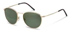 Rodenstock Unisex R1426 runde Sonnenbrille mit Edelstahlgestell, Gold, Havana, 54 EU von Rodenstock