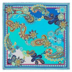 Roeckl Summer Vibes 130x130 Schal, Multi Blue, Standard von Roeckl