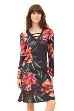 Rösch Nachthemd im eleganten Blumendruck V-Ausschnitt Baumwolle/Modal 1233226 44 10996 von Rösch