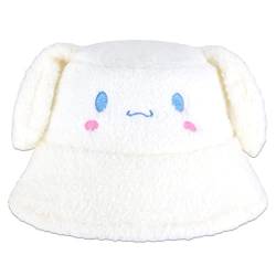 Roffatide Anime Cinnamoroll Eimer Hut für Jungen Mädchen Baumwolle Stickerei faltbar Sonnenhut Angeln Strand Hut von Roffatide