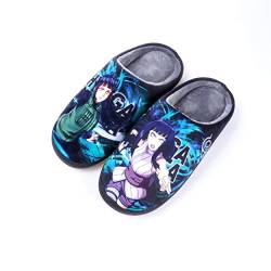 Roffatide Anime Fuzzy Hinata Hausschuhe Geschlossene Zehe offen zurück Hausschuhe mit Gummisohle Hausschuhe rutschfest Indoor Plüsch Schuhe für Frauen Männer Euro 36-37 von Roffatide