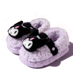 Roffatide Anime My Melody Rabbit Cinnamon Dog Kuromi Womens Fuzzy Memory Foam Slippers Cozy Plush Home Slippers Fluffy Furry House Shoes Indoor Outdoor Slide Slipper LilaB 32-33 von Roffatide