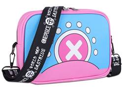 Roffatide Anime One Piece Crossbody Bag Tony Tony Chopper Small Shoulder Bag Sling Bag Girls Crossbody Handbag Pink von Roffatide