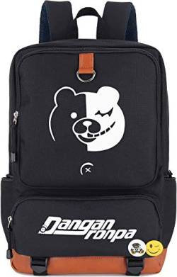 Roffatide Anime Rucksack für Danganronpa Monokuma Leuchtender Rucksack Cosplay Monokuma Laptoptasche College Schultasche von Roffatide