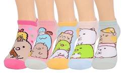 Roffatide Anime Sumikko Gurashi Ankle Socken 5 Paare Low Cut Socken Cosplay No Show Socken Für Frauen Männer von Roffatide
