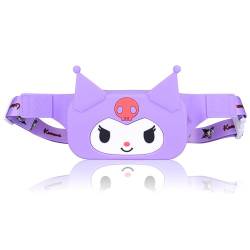 Roffatide Anime lila Kaninchen Crossbody Fanny Pack für Frauen Mini Cartoon Niedlich Gürteltasche Hip Bum Bag Sling Tasche Brust Tasche Rucksack b von Roffatide