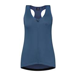 Rogelli Abbey Radtrikot Damen, Fahrradtrikot Kurzarm, Rennrad Trikot, Atmungsaktive, Radsport Shirt - Marine, L von Rogelli