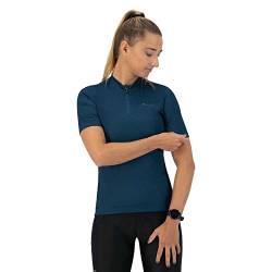 Rogelli Core Radtrikot Damen, Fahrradtrikot Kurzarm, Rennrad Trikot, Atmungsaktive, Radsport Shirt - Dunkelblau, L von Rogelli