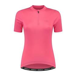 Rogelli Core Radtrikot Damen, Fahrradtrikot Kurzarm, Rennrad Trikot, Atmungsaktive, Radsport Shirt - Rosa, 2XL von Rogelli