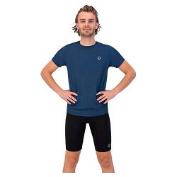 Rogelli Core Sportshirt Herren - Technisches Kurzarm-Sport-T-Shirt - Blau - Größe 2XL von Rogelli