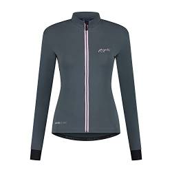 Rogelli Distance Radtrikot Damen - Fahrradtrikot Langarm - Grau/Rosa - Größe 2XL von Rogelli