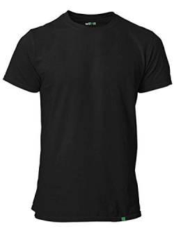 RohStoff 5er Pack Herren T-Shirt Bio, Fair, Vegan Schwarz Gr. L von RohStoff