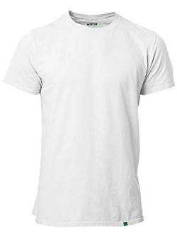 RohStoff 5er Pack Herren T-Shirt Bio, Fair, Vegan Weiß Gr. L von RohStoff