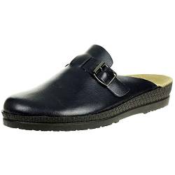 Rohde 1511 Neustadt-H Schuhe Herren Sandalen Pantoletten Leder Clogs, Größe:39 EU, Farbe:Blau von Rohde