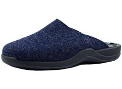 Rohde 2309 Vaasa-D Schuhe Damen Hausschuhe Pantoffeln Weite G, Größe:37 EU, Farbe:Blau von Rohde