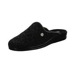 Rohde Damen, Frauen, Pantoletten, Slipper,Sandalen,Freizeitschuhe,Schlupfschuhe,schluepfschuhe,Slipper,Slides,Slip-ons,Mules,SCHWARZ,40 EU von Rohde